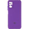 Чохол Silicone Cover Camera для Xiaomi Redmi Note 10 5G / Poco M3 Pro Фіолетовий / Purple