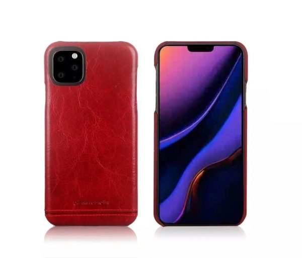 Чехол с натуральной кожи Pierre Cardin для Iphone 11 Pro Max – Красный