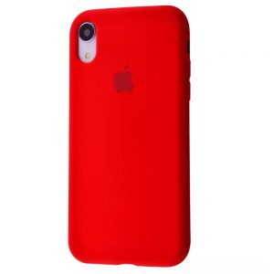 Оригинальный чехол Silicone Case 360 с микрофиброй для Iphone XR – Red