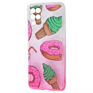 Чехол WAVE Sweet Acid Case для Samsung Galaxy A22 / M32 / M22  – White / Pink / Donut