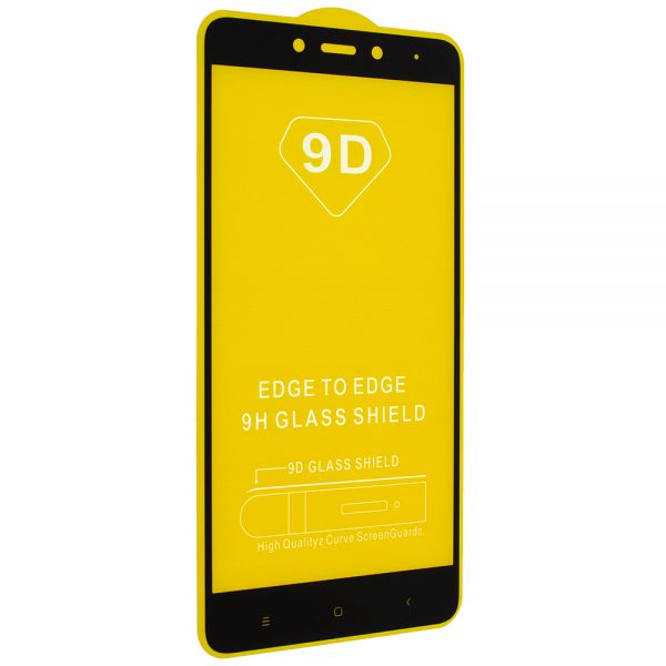 Защитное стекло 9D Full Glue Cover Glass на весь экран для Xiaomi Redmi Note 4 (Mediatek) – Black