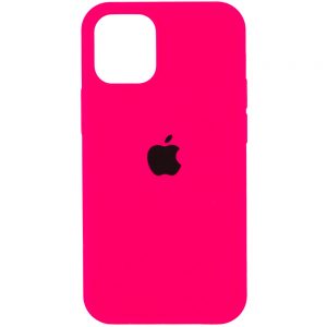 Оригинальный чехол Silicone Cover 360 с микрофиброй для Iphone 13 – Розовый / Barbie pink