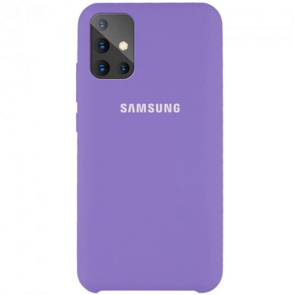 Чохол Silicone Case для Samsung Galaxy A71 Бузковий / Eligan Purple
