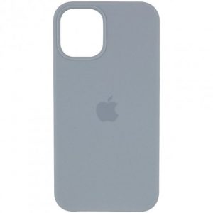 Оригинальный чехол Silicone Cover 360 с микрофиброй для Iphone 13 Pro – Серый / Mist Blue