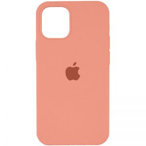 Оригинальный чехол Silicone Cover 360 с микрофиброй для Iphone 13 Pro – Розовый  / Peach