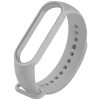 Ремінець Silicone для Xiaomi Mi Band 3/4 Сірий / Gray