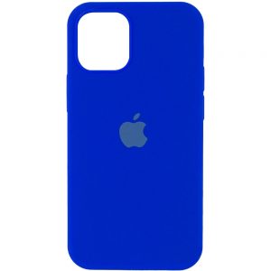 Оригинальный чехол Silicone Cover 360 с микрофиброй для Iphone 13 Pro Max – Синий / Shiny blue