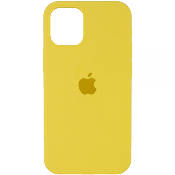 Оригинальный чехол Silicone Cover 360 с микрофиброй для Iphone 13 Pro – Желтый / Yellow