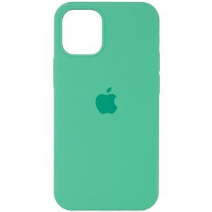 Оригинальный чехол Silicone Cover 360 с микрофиброй для Iphone 13 Pro Max – Зеленый / Spearmint