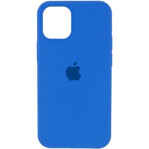 Оригинальный чехол Silicone Cover 360 с микрофиброй для Iphone 13 Pro Max – Синий / Royal blue
