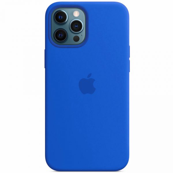 Чехол Silicone case Magsafe для Iphone 12 Pro Max – Синий / Capri Blue