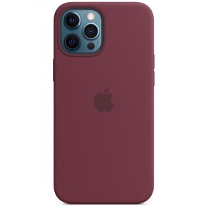 Чехол Silicone case Magsafe для Iphone 12 Pro Max – Бордовый / Plum