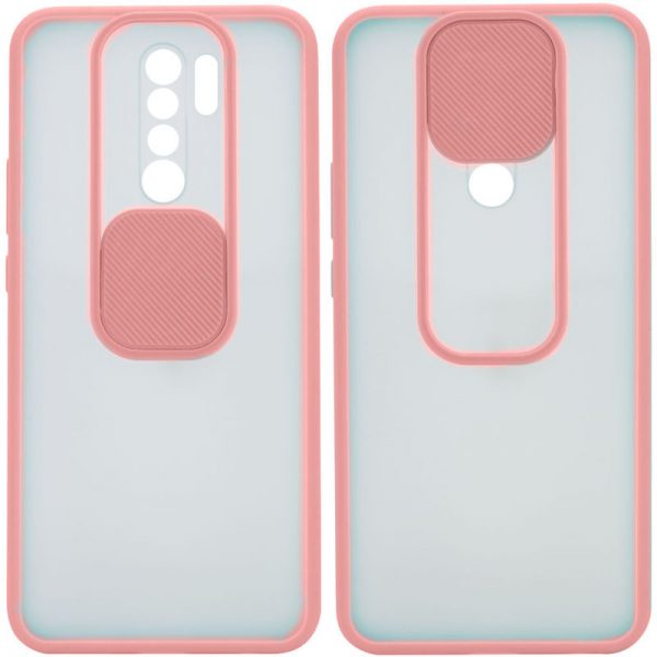 Чехол Camshield mate TPU со шторкой для камеры для Xiaomi Redmi Note 8 Pro – Розовый