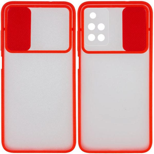 Чехол Camshield mate TPU со шторкой для камеры для Xiaomi Redmi 10 – Красный