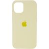 Оригинальный чехол Silicone Cover 360 с микрофиброй для Iphone 13 Pro Max – Желтый / Mellow Yellow