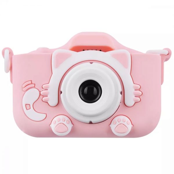 Детский фотоаппарат Baby Photo Camera Cartoon Cat – Pink