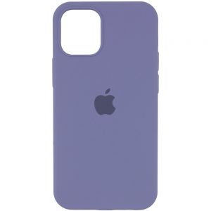 Оригинальный чехол Silicone Cover 360 с микрофиброй для Iphone 13 Pro Max – Серый / Lavender Gray