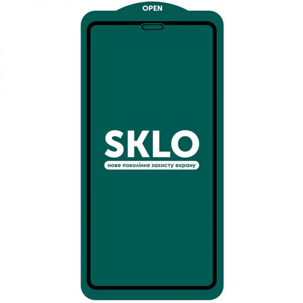 Защитное стекло 3D (5D) Perfect Glass Full Glue SKLO на весь экран для Iphone 14 / 13 / 13 Pro – Black