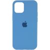 Оригинальный чехол Silicone Cover 360 с микрофиброй для Iphone 13 – Голубой / Cornflower