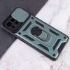 Ударопрочный чехол Camshield Serge Ring со шторкой для камеры для Xiaomi Mi 11 Lite / 11 Lite 5G NE – Зеленый 108238
