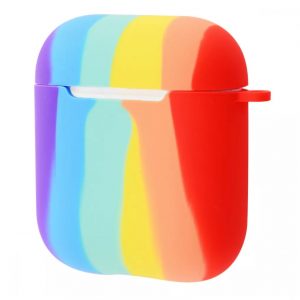 Чехол Rainbow Silicone Case для наушников для Apple Airpods 1/2 – Pride