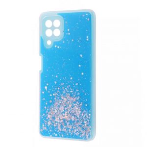 Чехол WAVE Brilliant Case с блестками для Samsung Galaxy A22 / M32 / M22 – Sky blue