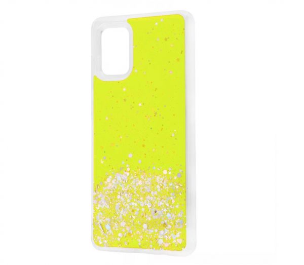 Чохол WAVE Brilliant Case з блискітками для Samsung Galaxy A71 Yellow