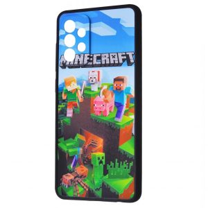 Чехол TPU+PC Game Heroes Case для Samsung Galaxy A52 / A52s – Minecraft