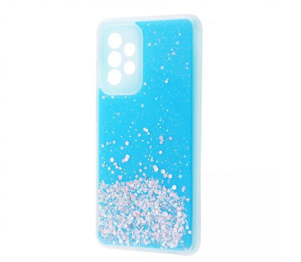 Чохол WAVE Brilliant Case з блискітками для Samsung Galaxy A72 Sky blue