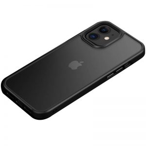 Чехол TPU+PC Metal Buttons для Iphone 12 Pro Max – Черный