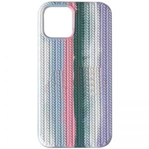 Чохол Silicone Full Braided для Apple iPhone 11 Білий / Бузковий