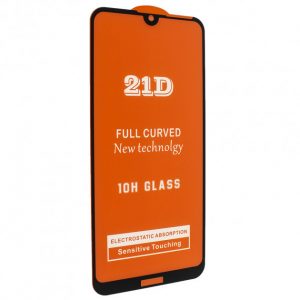 Защитное стекло 21D Full Glue Cover Glass на весь экран для Huawei Y7 2019 — Gold