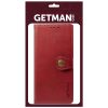Кожаный чехол-книжка GETMAN Gallant для Samsung Galaxy A03s – Красный 112204