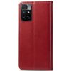 Кожаный чехол-книжка GETMAN Gallant для Xiaomi Redmi 10 – Красный 112248