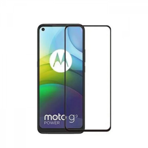 Защитное стекло 3D (5D) Full Glue Armor Glass на весь экран для Motorola G9 Power – Black
