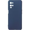 Чехол Silicone Cover Full without Logo (AA) с микрофиброй для Oppo A54 – Синий / Dark Blue