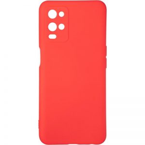 Чехол Silicone Cover Full without Logo (AA) с микрофиброй для Oppo A54 – Красный / Red