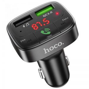 Автомобильное зарядное устройство + FM модулятор Hoco E59 Quick Charge 3.0 2USB 3.1A – Black