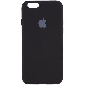 Оригинальный чехол Silicone Cover 360 с микрофиброй для Iphone 6 / 6s – Черный / Black