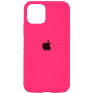 Оригинальный чехол Silicone Cover 360 с микрофиброй для Iphone 11 – Розовый / Barbie pink