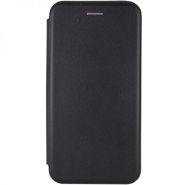 Кожаный чехол-книжка 360 с визитницей для Samsung Galaxy A32 – Черный