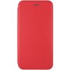 Кожаный чехол-книжка 360 с визитницей для Oppo A15s / A15 – Красный