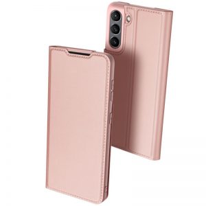 Чехол-книжка Dux Ducis с карманом для Samsung Galaxy S21 FE – Розовый