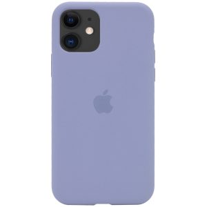 Оригинальный чехол Silicone Cover 360 с микрофиброй для Iphone 11 – Серый / Lavender Gray
