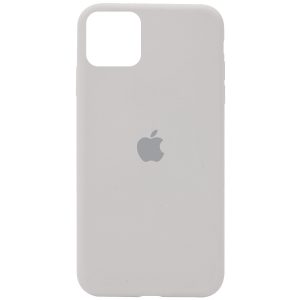 Оригинальный чехол Silicone Cover 360 с микрофиброй для Iphone 11 – Серый / Stone
