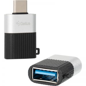 Адаптер Gelius OTG Adapter USB to Type-C GP-OTG001 – Silver