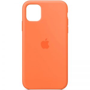 Оригинальный чехол Silicone Cover 360 с микрофиброй для Iphone 11 – Оранжевый / Vitamin C