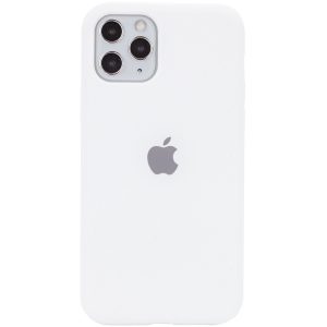 Оригинальный чехол Silicone Cover 360 с микрофиброй для Iphone 11 Pro Max – Белый / White