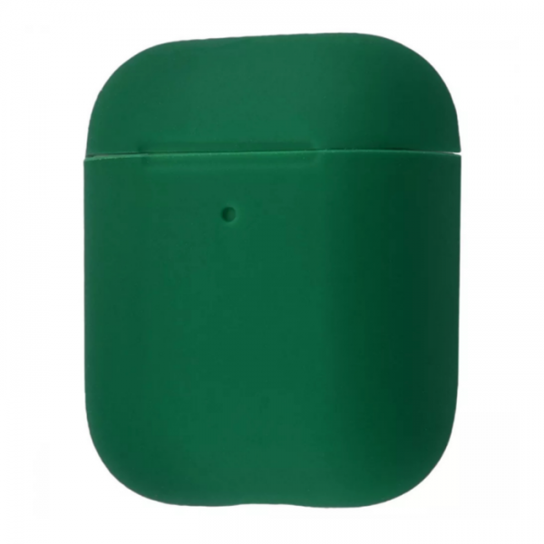 Чехол для наушников Silicone Case Ultra Slim для Apple Airpods 1 / 2 – Midnight Green