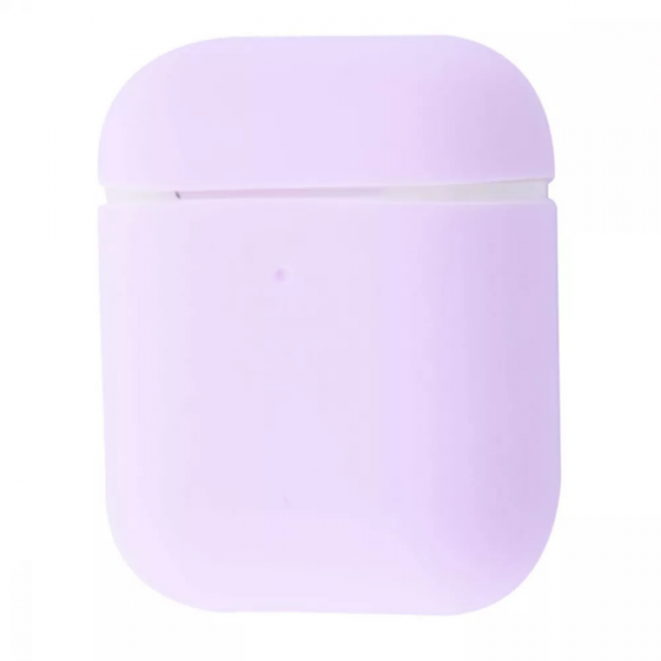 Чехол для наушников Silicone Case Ultra Slim для Apple Airpods 1 / 2 – Light Purple